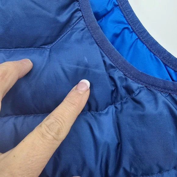 Eddie Bauer STORMDOWN 800 Down Puffer Vest Men's 2XL Blue Full Zip Pockets Warm - Picture 9 of 16